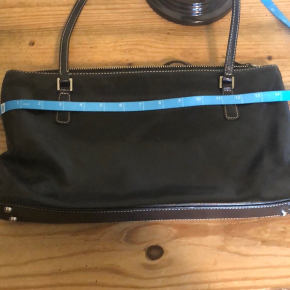 Nordstrom Black Leather Satchel - Picture 6 of 7